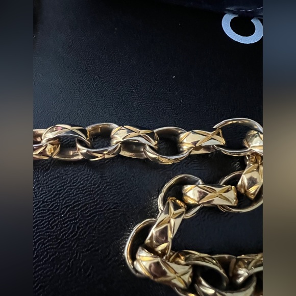 Authentic Chanel Navy Blue Small Camera Bag w/ 24k gold-plated bijoux chain - Picture 8 of 9